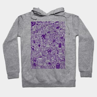 Halloween Doodle (purple) Hoodie